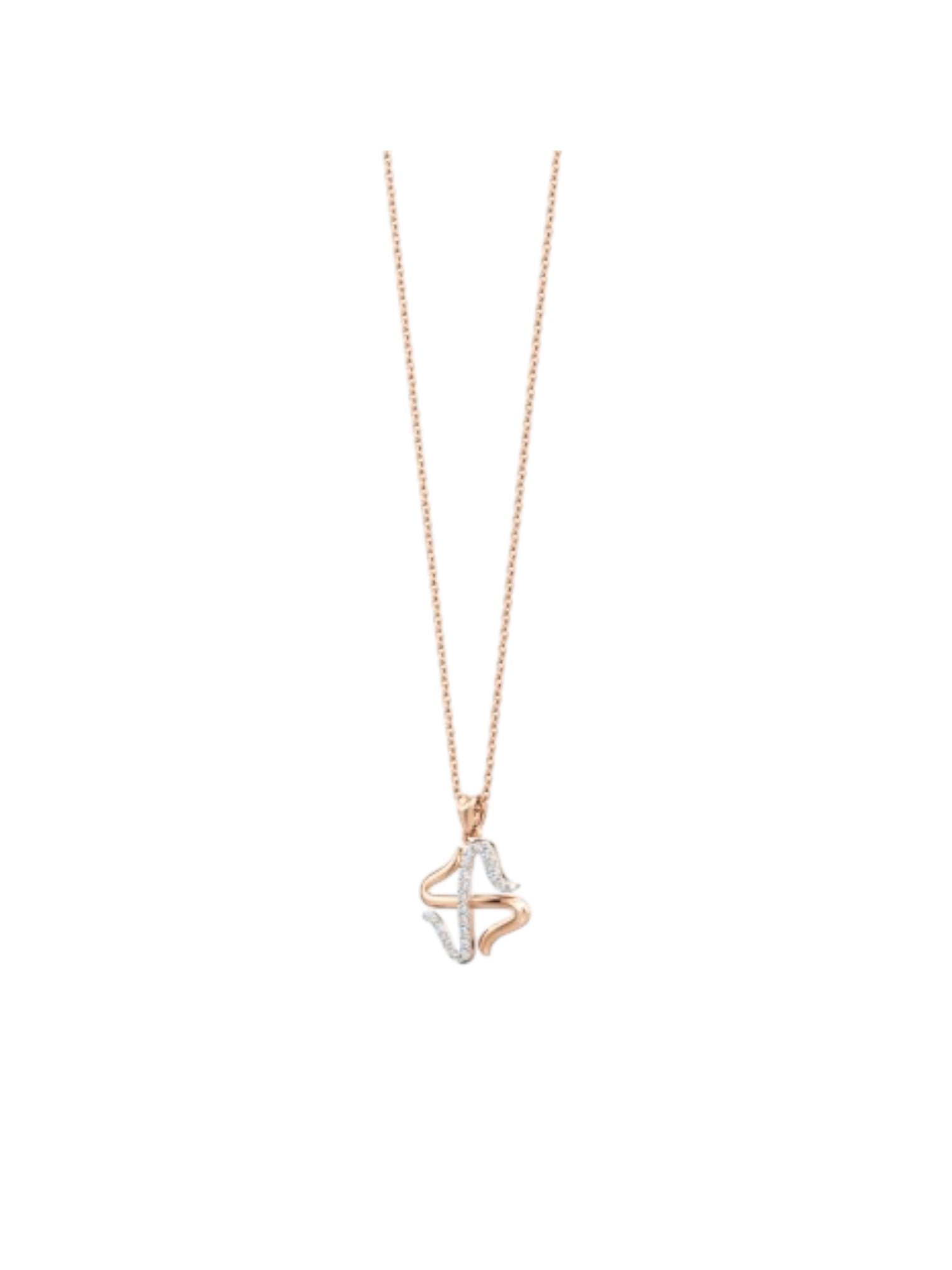 Trendy 925 Sterling Silver CZ Stone Gold Plated Pendant With Chain For Women By Kesardeep